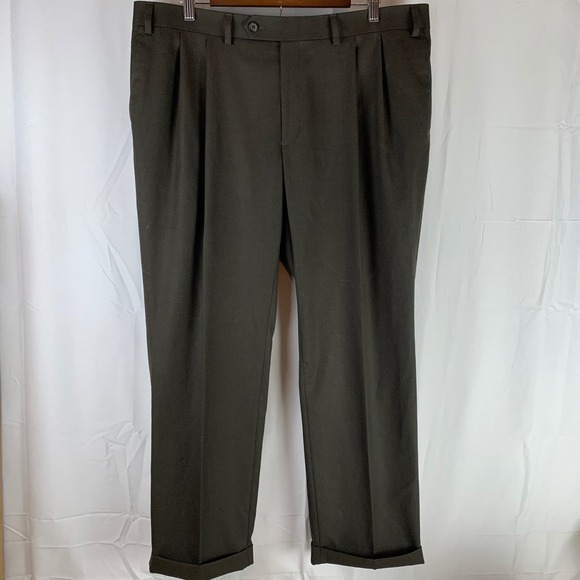 Ralph Lauren Other - Ralph Lauren Dress Pants Mens 40x29 (fit 38x29) Brown Pleated Cuffed Trousers